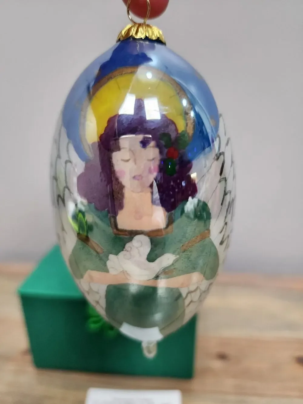 Li Bien 2008 Angel Tear Drop Hand Painted 4.5